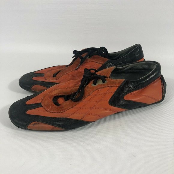 Men's US 8 (Italy 7) Prada Orange and Black Shoes - Picture 1 of 8